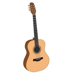 ACOUSTIC GUITAR CLIP ART IMAGE - Free vector image in AI and EPS format.