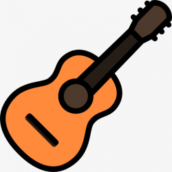 Cartoon Guitar, Cartoon Clipart, Guitar Clipart, Guitar PNG ...