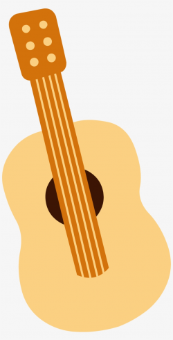 Spanish Clipart Mexican Guitar - Cute Guitar Clipart Transparent PNG ...