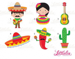 Fiesta clipart - Mexican cinco de Mayo clipart - 15058 | Products ...