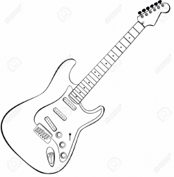 Electric guitar clipart outline 3 » Clipart Portal