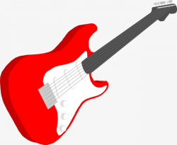 Red Guitar, Guitar Clipart, Red, Guitar PNG Image and Clipart for ...