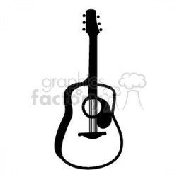 Acoustic guitar clipart. Royalty-free clipart # 371359