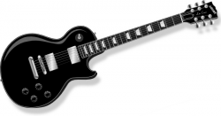 Black Guitar clip art Free vector in Open office drawing svg ( .svg ...