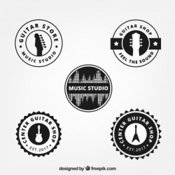 Guitar Rounded Vectors, Photos and PSD files | Free Download