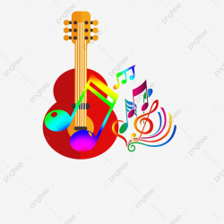 Stylish Colorful Gradual Musical Notes Logo, Logo Clipart ...