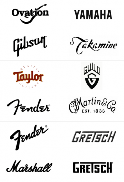 Famous Music logos feature hand written letterforms | Music ...
