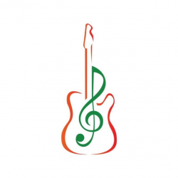 Modern Guitar Music Logo Template for Free Download on Pngtree
