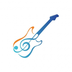 Modern Guitar Music Logo Template for Free Download on Pngtree