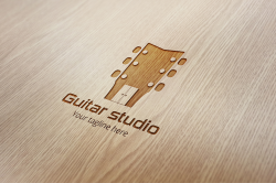 Guitar Studio Logo Template