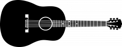 Acoustic Guitar Silhouette Png