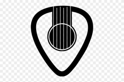 Sound Tattoo Picks Guitar Pick Acoustic Hole Clipart - Logo ...