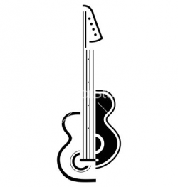 Electric guitar vector | Guitar vector, Guitar logo, Guitar