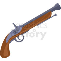 pirate pistol vector clipart no background . Royalty-free clipart # 409433