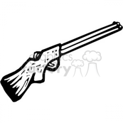 black and white shotgun clipart. Royalty-free clipart # 173691