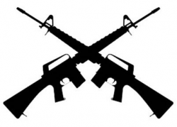 Crossed guns clipart - Clip Art Library