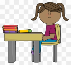 Girl At Desk Clipart, Transparent PNG Clipart Images Free Download ...