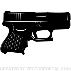 Glock pistol vector clip art. | Various vectors | Free vector images ...