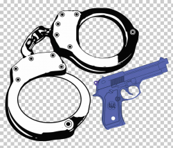 Police officer Handcuffs Firearm , Hand drawn handcuffs and guns PNG ...