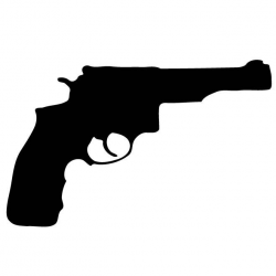 REVOLVER SILHOUETTE - Free vector image in AI and EPS format.