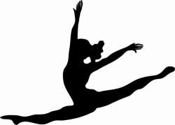 Gymnastics Clipart Silhouette | Free download best Gymnastics ...