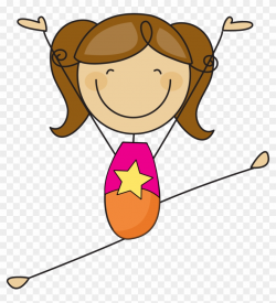 Gymnastics Little Girl Clipart & Free Clip Art Images #21136 ...