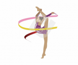 Ribbon gymnastics clipart - Clip Art Library