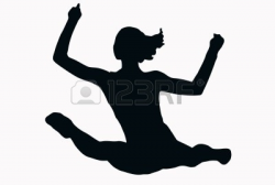 Gymnastics Clipart Black And White Splits | Clipart Panda - Free ...