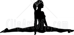 Gymnastics Clipart Silhouette Split | Clipart Panda - Free Clipart ...
