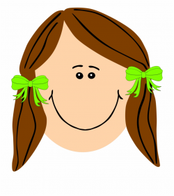 Hair Clipart Long Hair - Girl With Brown Hair Clip Art ...