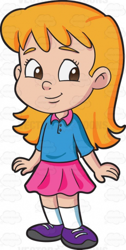 A pretty female preschooler with long wavy hair | Cute ...