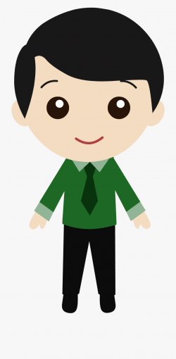 Calm Clipart Cute Boy - Black Hair Boy Cartoon #196944 ...