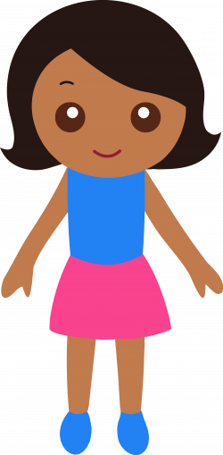 Little Girl With Black Hair Free clipart free image