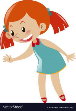 Little girl with red hair