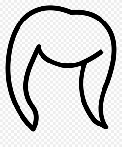 Hair clipart hair outline, Hair hair outline Transparent ...
