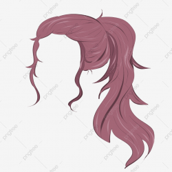 Red Hair Ponytail, Red Hair, Ponytail, Girl Hair PNG ...