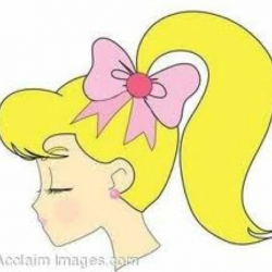 Hair - ponytail graphic | Logo | Coloring pages, Clip art ...