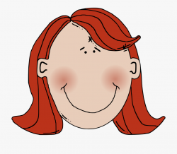 Woman Clip Art Women Face Girl Smiley - Red Hair Clipart ...