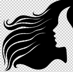 Silhouette Long Hair Hairstyle PNG, Clipart, Animals, Black ...