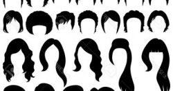 Hair Silhouette Archives - Free Vector Art, Images, Graphics ...