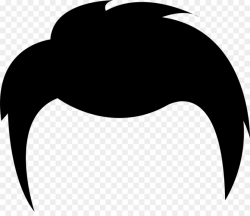 Hair Cartoon clipart - Hair, Black, Silhouette, transparent ...