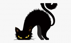 Creepy Clipart Black Cat - Black Cat Halloween Clipart ...