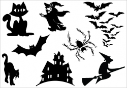 Halloween clip art silhouette - 15 clip arts for free ...