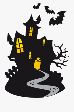 Scary Halloween Clipart - Halloween Haunted House Cartoon ...