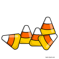 Free candy corn pieces clipart | Stickers 4 | Halloween clipart ...