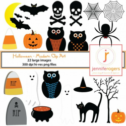 Instant Download Halloween Digital Clip Art, Halloween Clipart ...