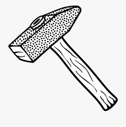 Clipart Hammer Lineart - Hammer Drawing Png, Cliparts ...