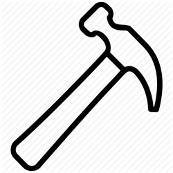 Hammer clipart hammer outline, Hammer hammer outline ...