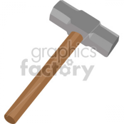 small sledge hammer clipart. Royalty-free clipart # 408268