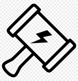 Thor Hammer Comments - Thor Hammer Clipart Black And White ...